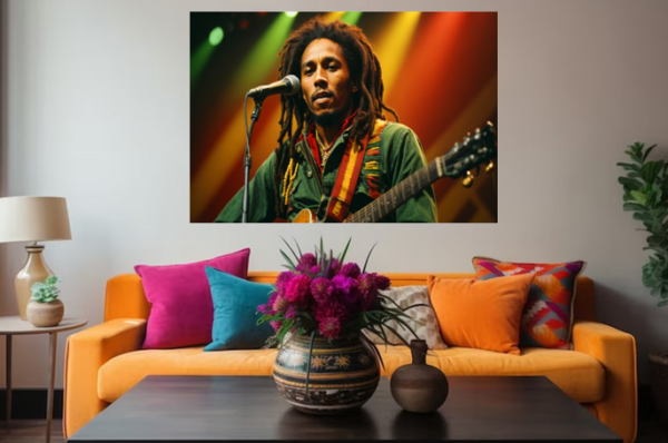 Iconic Bob Marley Poster