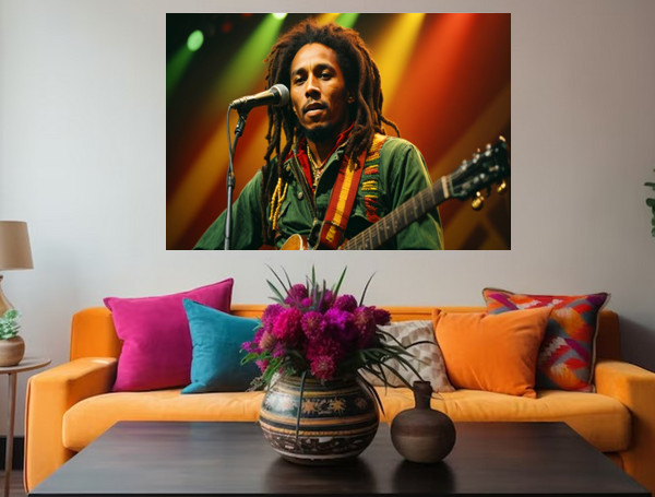 Iconic Bob Marley Poster