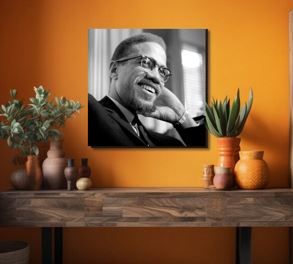 Malcolm X Photo on Canvas