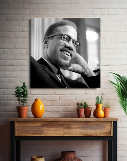 Malcolm X Photo on Canvas