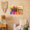 Southern Sisters: A Vibrant Ensemble: Canvas Print