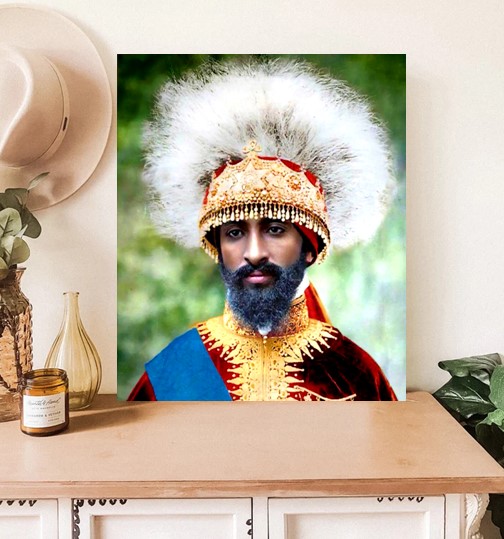 Emperor Haile Selassie Coronation Canvas Print