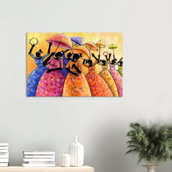 Southern Sisters: A Vibrant Ensemble: Canvas Print