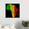 Framed Africa Fingerprint Poster