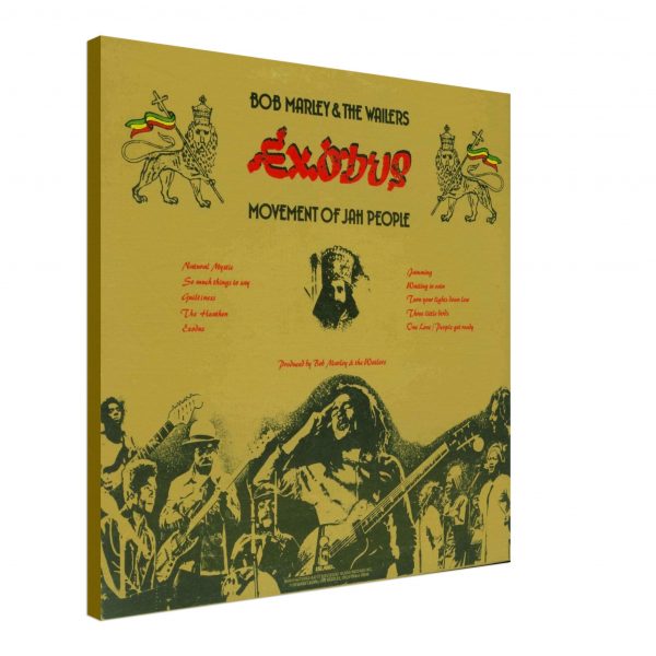Bob Marley and The Wailers – Exodus (Back Cover) Canvas Print Bob Marley and The Wailers – Exodus (Back Cover) Canvas Print