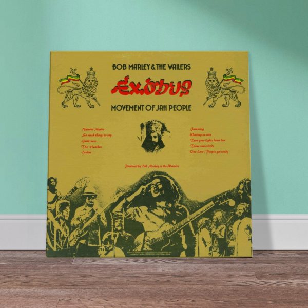 Bob Marley and The Wailers – Exodus (Back Cover) Canvas Print 5 Bob Marley and The Wailers – Exodus (Back Cover) Canvas Print 5